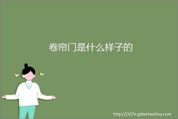 卷帘门是什么样子的